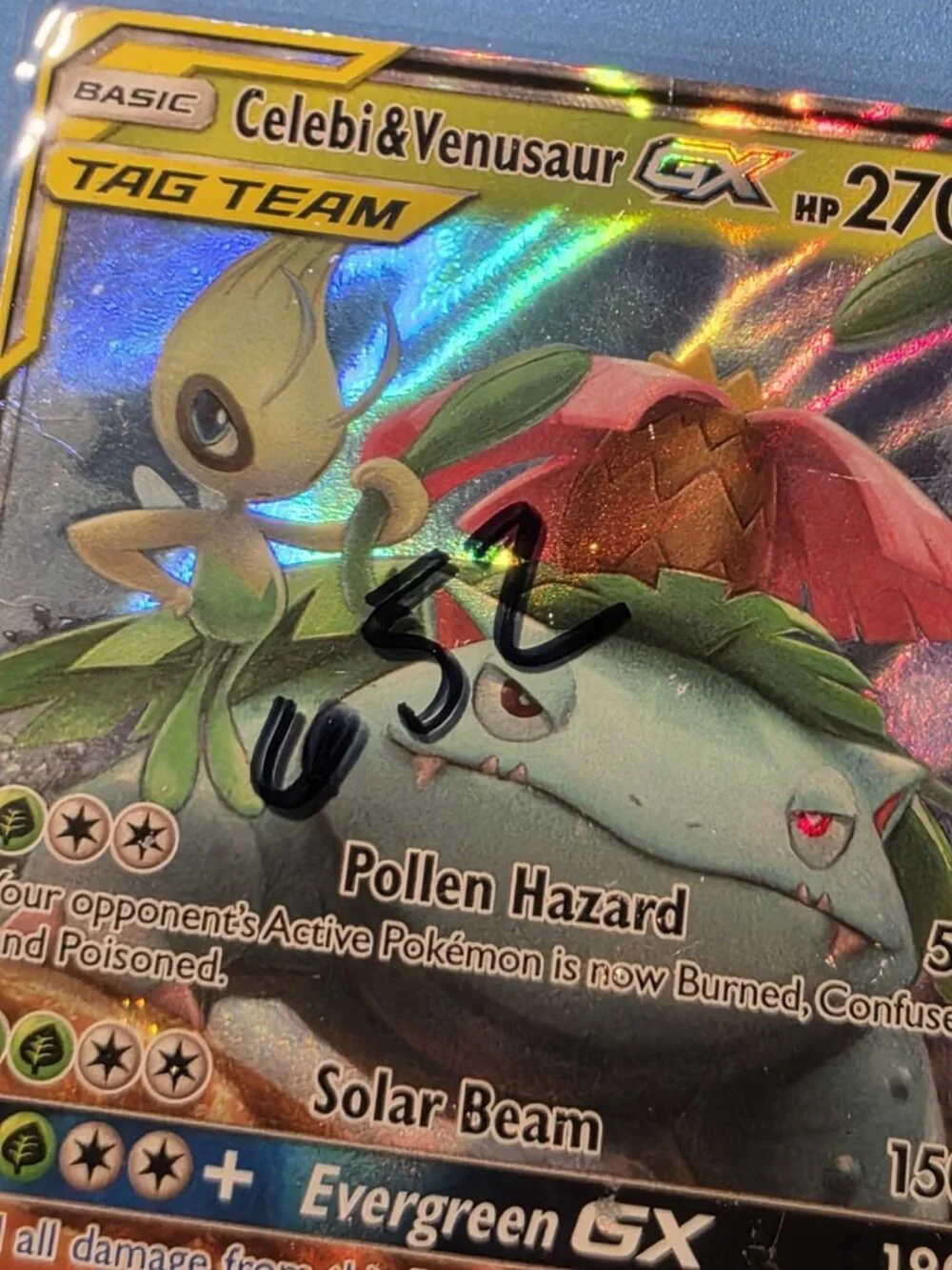 Celebi & Venusaur GX 1/181 SM-Team Up TAG TEAM Ultra Rare Holo English Hp/Dmg